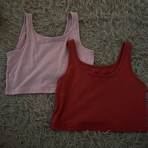 Purple and Red shein tops